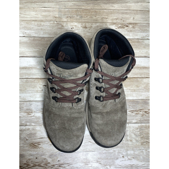 Danner Boots Womens 8 Grey Vibram Sole Danner Dry Mega Grip Hiking Camping - Picture 9 of 14